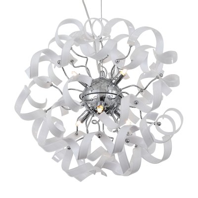 Светильник подвесной St luce SL452.503.06 Segreto Светильник подвесной St luce SL452.503.06 SegretoПодвесные<br>Касаемо коллекции модели St luce SL452.503.06 хотелось бы отметить основные моменты: Светильники коллекции Segreto -настоящие произведения из художественного стекла и металла. Изящество волнообразных завиток из стекла белого или красного цвета, блеск хромированного металла, точно рассчитанная роскошь- композиция из которой и складывается внешний вид этих моделей. Светильники коллекции Segreto украсят интерьер спальни, гостиной,холла, их также можно использовать для оформления ресторанов, гостиниц с интерьером в стиле модерн, минимализм или хай - тек.<br><br>Установка на натяжной потолок: Да<br>S освещ. до, м2: 12<br>Крепление: Планка<br>Тип лампы: галогенная / LED-светодиодная<br>Тип цоколя: G9<br>Количество ламп: 6<br>MAX мощность ламп, Вт: 40<br>Диаметр, мм мм: 500<br>Длина цепи/провода, мм: 1200<br>Высота, мм: 500<br>Поверхность арматуры: глянцевая<br>Оттенок (цвет): белый<br>Цвет арматуры: серебристый