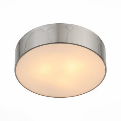 Светильник настенно-потолочный St luce SL468.502.03 Светильник настенно-потолочный St luce SL468.502.03Круглые<br>Ванная комната - это помещение с повышенной температурой и влажностью, поэтому специалисты рекомендуют устанавливать там влагозащитные светильники и быть уверенными в том, что они прослужат долго и безопасно. Данная практика стала повсеместной у европейских пользователей. Светильники для ванных комнат коллекции Pasticca имеют степень влагозащиты IP44. Плафон выполнен из белого матового стекла и окантовки из прозрачного стекла.<br><br>Тип лампы: Накаливания / энергосбережения / светодиодная<br>Тип цоколя: E27<br>Цвет арматуры: серебристый<br>Количество ламп: 3<br>Диаметр, мм мм: 400<br>Высота, мм: 115<br>MAX мощность ламп, Вт: 60
