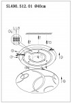 Светильник настенно-потолочный St luce SL490.512.01 Universale