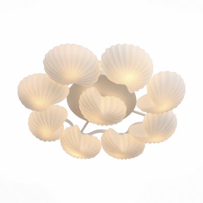 Светильник St Luce SL534.502.09 Светильник St Luce SL534.502.09Потолочные<br>Если Вы настроены купить светильник модели SL53450209, то обратите внимание: Необычный дизайн люстр серии Conglia сделает ваш интерьер неповторимым. Металлическая основа светильников окрашена в белый цвет. Плафоны из белого матового стекла. Бра серии Conglia может быть также и потолочным светильником<br><br>Установка на натяжной потолок: Да<br>S освещ. до, м2: 27<br>Тип лампы: Накаливания / энергосбережения / светодиодная<br>Тип цоколя: E27<br>Количество ламп: 9<br>MAX мощность ламп, Вт: 60<br>Диаметр, мм мм: 1050<br>Высота, мм: 200