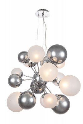 Светильник St Luce SL535.153.10 Светильник St Luce SL535.153.10Подвесные<br>Если Вы настроены купить светильник модели SL53515310, то обратите внимание: Авангардное произведение искусства у вас дома – это подвесная люстра из оригинальной коллекции Molecola. Контрастное сочетание цветов и текстур подчеркнут творческую атмосферу и вдохновят на новые идеи. В сложном интерьере люстра дополнит дизайн, в простом – станет оригинальной заметной деталью. Светлые «жемчужины» пастельного оттенка перекликаются с темно-графитовыми, отражающими любой свет . Так возникает эффект безупречно гладких сверкающих драгоценных камней. Оригинальная конструкция держится на изящном подвесе из тонких металлических нитей.<br><br>Установка на натяжной потолок: Да<br>S освещ. до, м2: 13<br>Тип лампы: галогенная/LED<br>Тип цоколя: G9<br>Количество ламп: 10<br>MAX мощность ламп, Вт: 25<br>Диаметр, мм мм: 638<br>Высота, мм: 527 - 1200