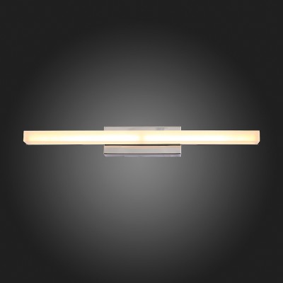 Светильник настенный бра St luce SL565.101.01 Светильник настенный бра St luce SL565.101.01Длинные<br>Если Вы настроены купить светильник модели SL56510101, то обратите внимание: Модели коллекции Moderno идеально подойдут для тех, кто не любит лишних деталей в интерьере ванной, коридора, кухни, спальни. Основание светильников выполнено из металла цвета хрома, а плафон- из акрила. Модели коллекции Moderno создадут локальное освещение интерьера в минималистическом стиле или стиле модерн.<br><br>S освещ. до, м2: 2<br>Цветовая t, К: 4000<br>Тип лампы: LED<br>Тип цоколя: LED<br>Ширина, мм: 400<br>MAX мощность ламп, Вт: 5<br>Расстояние от стены, мм: 82<br>Высота, мм: 50