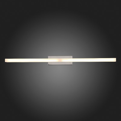 Светильник настенный бра St luce SL565.111.01 Светильник настенный бра St luce SL565.111.01Длинные<br>Если Вы настроены купить светильник модели SL56511101, то обратите внимание: Модели коллекции Moderno идеально подойдут для тех, кто не любит лишних деталей в интерьере ванной, коридора, кухни, спальни. Основание светильников выполнено из металла цвета хрома, а плафон- из акрила. Модели коллекции Moderno создадут локальное освещение интерьера в минималистическом стиле или стиле модерн.<br><br>S освещ. до, м2: 4<br>Цветовая t, К: 4000<br>Тип лампы: LED<br>Тип цоколя: LED<br>Количество ламп: 1<br>Ширина, мм: 600<br>MAX мощность ламп, Вт: 9<br>Расстояние от стены, мм: 82<br>Высота, мм: 50