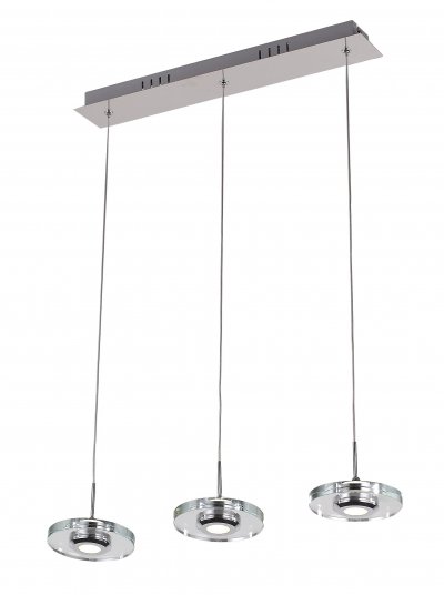 Люстра подвесная St luce SL569.103.03 Vedette Люстра подвесная St luce SL569.103.03 VedetteТройные<br>Касаемо коллекции модели St luce SL569.103.03 хотелось бы отметить основные моменты: Минимализм в стиле техно так можно охарактеризовать светильники коллекции Vedette. Гармоничное сочетание хромированного металла и прозрачного акрила ассоциирует с наукой и культурой будущего. Несколько таких светильников создадут удивительную и неповторимую атмосферу в любом помещении, оформленном в стиле хай - тек, арт декорированного или современного модерна.<br><br>S освещ. до, м2: 4<br>Крепление: на планку<br>Цветовая t, К: CW - холодный белый 4000 К<br>Тип лампы: LED - светодиодная<br>Тип цоколя: LED<br>Количество ламп: 3<br>Ширина, мм: 120<br>MAX мощность ламп, Вт: 3<br>Длина, мм: 520<br>Высота, мм: 1200<br>Поверхность арматуры: глянцевая<br>Цвет арматуры: серебристый хром