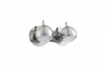 Светильник St luce SL570.101.02 Светильник St luce SL570.101.02Двойные<br>Касаемо коллекции модели St luce SL570.101.02 хотелось бы отметить основные моменты: Светильники коллекции Polo созданы для локального освещения в современных интерьерах. Основание и плафоны выполнены из металла с покрытием хром и снизу закрыты полупрозрачным акрилом. Шарнирный механизм позволяет изменять положение плафонов.<br><br>Крепление: планка<br>Цветовая t, К: CW - дневной белый 6000 К<br>Тип лампы: LED - светодиодная<br>Тип цоколя: LED<br>Количество ламп: 2<br>Ширина, мм: 270<br>MAX мощность ламп, Вт: 3<br>Расстояние от стены, мм: 160<br>Высота, мм: 120<br>Поверхность арматуры: глянцевая<br>Цвет арматуры: серебристый