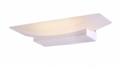 Светильник St luce SL581.101.01 Светильник St luce SL581.101.01Хай-тек<br>Касаемо коллекции модели St luce SL581.101.01 хотелось бы отметить основные моменты: Простота и элегантность бра Calice делает его востребованным при оформлении помещений в разных стилевых направлениях. Основание светильника изготовлено из металла белого цвета и матового акрила. Источник света - LED.<br><br>Крепление: Планка<br>Цветовая t, К: CW - холодный белый 4000 К<br>Тип лампы: LED - светодиодная<br>Тип цоколя: LED<br>Количество ламп: 1<br>Ширина, мм: 300<br>MAX мощность ламп, Вт: 6<br>Расстояние от стены, мм: 110<br>Высота, мм: 60<br>Поверхность арматуры: матовая<br>Цвет арматуры: белый