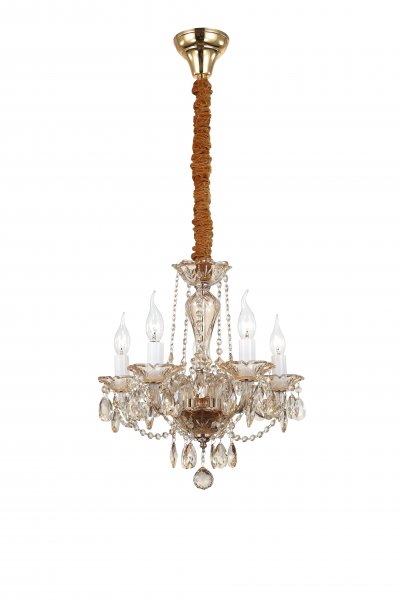 Светильник St luce SL640.203.05 Светильник St luce SL640.203.05Подвесные<br>Касаемо коллекции модели St luce SL640.203.05 хотелось бы отметить основные моменты: Роскошные переливы янтарного хрусталя, торжественный стиль - это люстры коллекции Ricadi. Металлическое основание цвета золота в сочетании с элементами из высококачественного хрусталя разных видов огранки создают ощущение, что перед нами произведение искусства. Эти люстры подойдут как для обычной квартиры, так и для помещений с высокими потолками. Они придадут интерьеру неповторимый торжественный вид.<br><br>Установка на натяжной потолок: Да<br>S освещ. до, м2: 10<br>Крепление: Крюк<br>Тип лампы: накаливания / энергосбережения / LED-светодиодная<br>Тип цоколя: E14<br>Количество ламп: 5<br>MAX мощность ламп, Вт: 40<br>Диаметр, мм мм: 450<br>Высота, мм: 450<br>Поверхность арматуры: глянцевая<br>Цвет арматуры: Золотой