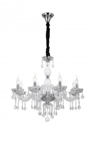 Светильник St luce SL641.103.08 Светильник St luce SL641.103.08Подвесные<br>Касаемо коллекции модели St luce SL641.103.08 хотелось бы отметить основные моменты: Праздничные и величественные люстры серии Ballo созданы для просторного роскошного торжественного зала, гостиной, большого холла. Металлические детали этих люстр хромированы и украшены многочисленными подвесами из высококачественного хрусталя. Отдельные элементы люстр декорированы белым матовым дутым стеклом. Эти роскошные люстры прекрасно впишутся в интерьер классического стиля.<br><br>Установка на натяжной потолок: Да<br>S освещ. до, м2: 16<br>Крепление: Крюк<br>Тип лампы: накаливания / энергосбережения / LED-светодиодная<br>Тип цоколя: E14<br>Количество ламп: 8<br>MAX мощность ламп, Вт: 40<br>Диаметр, мм мм: 550<br>Высота, мм: 600<br>Поверхность арматуры: глянцевая<br>Цвет арматуры: серебристый