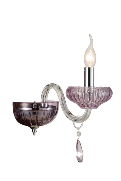 Светильник настенный бра St luce SL653.601.01 Lazuli Светильник настенный бра St luce SL653.601.01 LazuliХрустальные<br>Касаемо коллекции модели St luce SL653.601.01 хотелось бы отметить основные моменты: Разнообразит обстановку, придать ей нарядный и торжественно вид смогут люстры из коллекции Lazuli. Основание выполнено из металла с покрытием хром. Благородный блистающий цвет хрома гармонично сочетается с декоративными элементами из голубого, пурпурного хрустального стекла и с хрусталём цвета шампань. Это яркое сочетание создает эффектную стилистическую композицию. <br>Люстры и бра коллекции Lazuli идеально подойдут для столовых, гостиных и спальных комнат.<br><br>Крепление: на планку<br>Тип лампы: накаливания / энергосбережения / LED-светодиодная<br>Тип цоколя: E14<br>Количество ламп: 1<br>Ширина, мм: 150<br>MAX мощность ламп, Вт: 40<br>Расстояние от стены, мм: 250<br>Высота, мм: 300<br>Поверхность арматуры: глянцевая<br>Цвет арматуры: серебристый