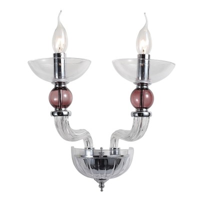 Светильник St luce SL661.101.02 Светильник St luce SL661.101.02Современные<br>Если Вы настроены купить светильник модели SL66110102, то обратите внимание: Легкость и свежесть привнесет в обстановку люстра коллекции Parente. Лаконичный декор и приятная цветовая гамма органично впишутся в современный интерьер. Хромированное металлическое основание облачено в изящные декоративные детали из прозрачного и нежно бордового выдувного стекла. Необычная воздушная композиция идеально украсит гостиную или спальную комнаты, оформленные в стиле модерн, неоклассика или эклектика.<br><br>Тип лампы: Накаливания / энергосбережения / светодиодная<br>Тип цоколя: E14<br>Количество ламп: 2<br>Ширина, мм: 330<br>MAX мощность ламп, Вт: 40<br>Расстояние от стены, мм: 220<br>Высота, мм: 350