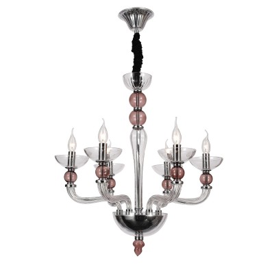Светильник St luce SL661.103.06 Светильник St luce SL661.103.06Подвесные<br>Если Вы настроены купить светильник модели SL66110306, то обратите внимание: Легкость и свежесть привнесет в обстановку люстра коллекции Parente. Лаконичный декор и приятная цветовая гамма органично впишутся в современный интерьер. Хромированное металлическое основание облачено в изящные декоративные детали из прозрачного и нежно бордового выдувного стекла. Необычная воздушная композиция идеально украсит гостиную или спальную комнаты, оформленные в стиле модерн, неоклассика или эклектика.<br><br>Установка на натяжной потолок: Да<br>S освещ. до, м2: 12<br>Тип лампы: Накаливания / энергосбережения / светодиодная<br>Тип цоколя: E14<br>Количество ламп: 6<br>MAX мощность ламп, Вт: 40<br>Диаметр, мм мм: 650<br>Высота, мм: 720 - 1200