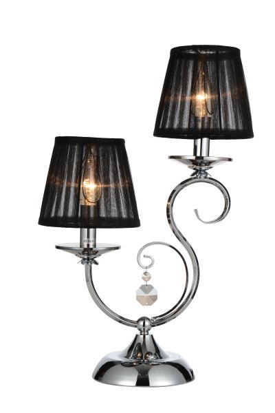 Настольная лампа St luce SL666.404.02 Bella Настольная лампа St luce SL666.404.02 BellaСовременные<br>Если Вы настроены купить светильник модели SL66640402, то обратите внимание: Элегантность и изысканность нашли свое отражение в светильниках коллекции Indovinello. Холодный блеск металлических деталей цвета хрома контрастирует с плафонами из органзы коньячного цвета. Подвески прозрачного хрусталя дополняют романтичный и загадочный образ светильников. Модели Indovinello можно использовать для оформления гостиной, кабинета, спальни, элитных ресторанов и модных салонов.<br><br>Тип лампы: накаливания / энергосбережения / LED-светодиодная<br>Тип цоколя: E14<br>Количество ламп: 2<br>Ширина, мм: 320<br>MAX мощность ламп, Вт: 40<br>Высота, мм: 500<br>Поверхность арматуры: глянцевая<br>Цвет арматуры: серебристый