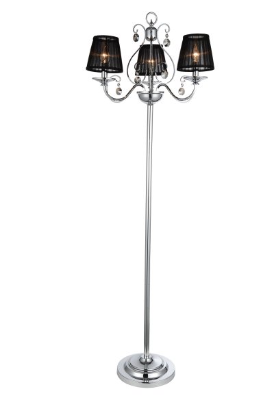 Торшер St luce SL666.405.03 Bella Торшер St luce SL666.405.03 BellaКлассические<br>Если Вы настроены купить светильник модели SL66640503, то обратите внимание: Элегантность и изысканность нашли свое отражение в светильниках коллекции Indovinello. Холодный блеск металлических деталей цвета хрома контрастирует с плафонами из органзы коньячного цвета. Подвески прозрачного хрусталя дополняют романтичный и загадочный образ светильников. Модели Indovinello можно использовать для оформления гостиной, кабинета, спальни, элитных ресторанов и модных салонов.<br><br>Тип лампы: накаливания / энергосбережения / LED-светодиодная<br>Тип цоколя: E14<br>Количество ламп: 3<br>Ширина, мм: 560<br>MAX мощность ламп, Вт: 40<br>Высота, мм: 1600<br>Поверхность арматуры: глянцевая<br>Цвет арматуры: серебристый