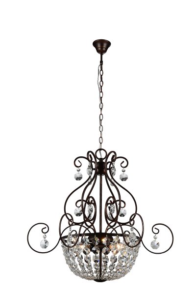 Светильник подвесной St luce SL667.203.03 Bellezza Светильник подвесной St luce SL667.203.03 BellezzaПодвесные<br>Если Вы настроены купить светильник модели SL66720303, то обратите внимание: Сдержанная роскошь и романтичность- так можно охарактеризовать модели коллекции Bellezza. Изящные детали металлического основания темно- коричневого цвета имитируют ковку и прекрасно сочетаются с плафонами из стекла прозрачного и коньячного цветов . Крупные подвески из прозрачного хрусталя достойно завершают элегантный образ светильников. Модели люстр коллекции Bellezza достойно украсят гостиные, залы, холлы в стиле кантри с элементами средневековья<br><br>Установка на натяжной потолок: Да<br>S освещ. до, м2: 6<br>Крепление: Крюк<br>Тип лампы: накаливания / энергосбережения / LED-светодиодная<br>Тип цоколя: E14<br>Количество ламп: 3<br>MAX мощность ламп, Вт: 40<br>Диаметр, мм мм: 560<br>Высота, мм: 480<br>Поверхность арматуры: глянцевая<br>Цвет арматуры: коричневый