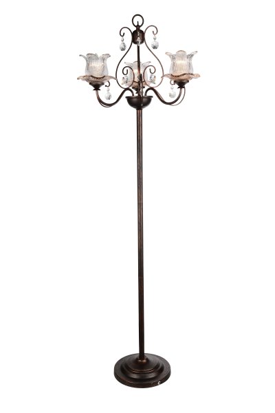Торшер St luce SL667.205.03 Bellezza Торшер St luce SL667.205.03 BellezzaФлористика<br>Если Вы настроены купить светильник модели SL66720503, то обратите внимание: Сдержанная роскошь и романтичность- так можно охарактеризовать модели коллекции Bellezza. Изящные детали металлического основания темно- коричневого цвета имитируют ковку и прекрасно сочетаются с плафонами из стекла прозрачного и коньячного цветов . Крупные подвески из прозрачного хрусталя достойно завершают элегантный образ светильников. Модели люстр коллекции Bellezza достойно украсят гостиные, залы, холлы в стиле кантри с элементами средневековья<br><br>Тип лампы: накаливания / энергосбережения / LED-светодиодная<br>Тип цоколя: E14<br>Количество ламп: 3<br>Ширина, мм: 560<br>MAX мощность ламп, Вт: 40<br>Высота, мм: 1600<br>Поверхность арматуры: глянцевая<br>Цвет арматуры: коричневый