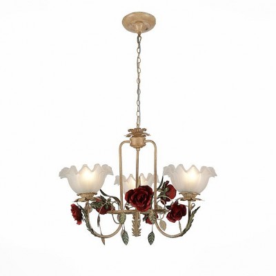 Светильник St Luce SL687.653.03 Светильник St Luce SL687.653.03Подвесные<br>Если Вы настроены купить светильник модели SL68765303, то обратите внимание: Подвесные светильники Mazzo в изобилии демонстрирует красоту цветочного ансамбля из бутонов роз! Нежная листва и соцветия роз красного цвета выкованы из металла так мастерски, что выглядят как настоящие цветущие растения. Роскошный образ люстры Mazzo гармонично дополняют нежные плафоны из белого стекла. Композиционная форма и реалистичность моделей Mazzo вдохновляют на создание романтичного интерьера в доме или на солнечной веранде!<br><br>Установка на натяжной потолок: Да<br>S освещ. до, м2: 9<br>Тип лампы: Накаливания / энергосбережения / светодиодная<br>Тип цоколя: E27<br>Количество ламп: 3<br>MAX мощность ламп, Вт: 60<br>Диаметр, мм мм: 600<br>Высота, мм: 450 - 1010