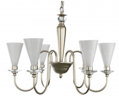 Люстра подвесная St luce SL694.203.06 Insolita Люстра подвесная St luce SL694.203.06 InsolitaАрхив<br>Касаемо коллекции модели St luce SL694.203.06 хотелось бы отметить основные моменты: Модели коллекции Insilita станут украшением зала или холла, прихожей или спальни. Основание светильников окрашены или в белый цвет или в цвет шампань. Плафоны выполнены из стекла. Дизайн люстр гармонично дополняют хрустальные элементы, расположенные под плафонами.<br><br>Установка на натяжной потолок: Да<br>S освещ. до, м2: 12<br>Крепление: Крюк<br>Тип лампы: галогенная / LED-светодиодная<br>Тип цоколя: G9<br>Количество ламп: 6<br>MAX мощность ламп, Вт: 40<br>Диаметр, мм мм: 620<br>Высота, мм: 660<br>Поверхность арматуры: матовая<br>Цвет арматуры: серебристый