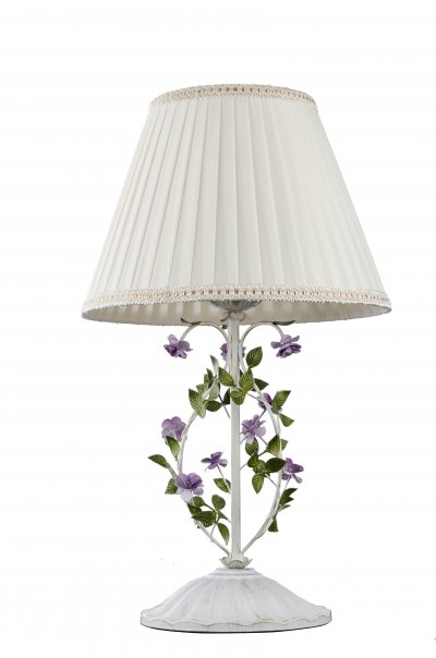 Настольная лампа St luce SL695.504.01 Fiori Настольная лампа St luce SL695.504.01 FioriФлористика<br>Касаемо коллекции модели St luce SL695.504.01 хотелось бы отметить основные моменты: Люстры коллекции Fiori, выполненные в стиле флористика, станут ярким акцентом в интерьере гостиной, зала или спальни, оформленных в стиле прованс или гранж. Арматура светильников и декоративные элементы изготовлены из металла, текстильные плафоны мягко рассеивают свет. За счет съемных плафонов можно менять внешний вид люстр и бра.<br><br>Тип лампы: накаливания / энергосбережения / LED-светодиодная<br>Тип цоколя: E27<br>Количество ламп: 1<br>MAX мощность ламп, Вт: 60<br>Диаметр, мм мм: 310<br>Высота, мм: 520<br>Поверхность арматуры: матовая<br>Цвет арматуры: белый с золотистой патиной