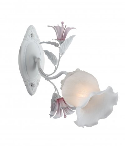 Светильник настенный бра St luce SL701.501.01 Brocca Светильник настенный бра St luce SL701.501.01 BroccaФлористика<br>Касаемо коллекции модели St luce SL701.501.01 хотелось бы отметить основные моменты: Люстры и бра серии Brocca-это прекрасное украшение интерьера залла, холла, прихожей, спальни. Нежные, светло-розовые цветы придают светильнику легкий романтичный облик. Основание и декоративные элементы светильника выполнены из металла. Плафоны выполнены из белого матового стекла с мраморным узором.<br><br>Крепление: планка<br>Тип лампы: накаливания / энергосбережения / LED-светодиодная<br>Тип цоколя: E27<br>Цвет арматуры: белый<br>Количество ламп: 1<br>Ширина, мм: 240<br>Расстояние от стены, мм: 400<br>Высота, мм: 280<br>Поверхность арматуры: матовая<br>MAX мощность ламп, Вт: 60