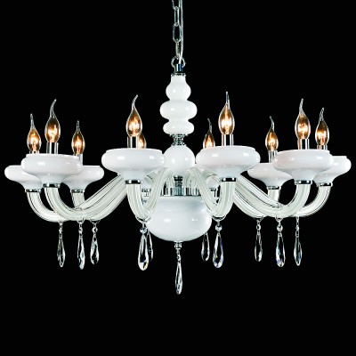 Люстра подвесная St luce SL756.503.10 Люстра подвесная St luce SL756.503.10Подвесные<br>Если Вы настроены купить светильник модели SL75650310, то обратите внимание: Стекляная люстра Bambolina в центре комнаты - роскошный элемент интерьера, сочетающий классику и современные тенденции дизайна. Игривые блики, отражаясь от поверхности хрустальных подвесок и белого стекла, заставят апартаменты блистать шикарными переливами. Дизайнерское решение, воплощенное в люстрах данной коллекции, можно использовать для декора разнообразных интерьеров, ведь сегодня в тренде смешение стилей и фактур.<br><br>Установка на натяжной потолок: Да<br>S освещ. до, м2: 20<br>Тип лампы: Накаливания / энергосбережения / светодиодная<br>Тип цоколя: E14<br>Количество ламп: 10<br>MAX мощность ламп, Вт: 40<br>Диаметр, мм мм: 860<br>Высота, мм: 550 - 1200