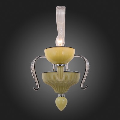 Светильник настенный бра St luce SL758.091.01 Светильник настенный бра St luce SL758.091.01Современные<br>Если Вы настроены купить светильник модели SL75809101, то обратите внимание: Главный аргумент люстр коллекции Smooth - воплощение нежности и элегантности. Мягкие изогнутые формы, соединенные в центральной чаше, и плафоны, смотрящие вверх, делают дизайн светильника легким и воздушным. Цоколи обрамлены тонкими стеклянными плафонами . Но, главное достоинство этих моделей-жизнеутверждающий уютный цвет дизайнерского стекла.Люстра ручной работы заслуживает высшей похвалы и восхищения.<br><br>Тип лампы: Накаливания / энергосбережения / светодиодная<br>Тип цоколя: E14<br>Количество ламп: 1<br>Ширина, мм: 150<br>MAX мощность ламп, Вт: 40<br>Расстояние от стены, мм: 280<br>Высота, мм: 400