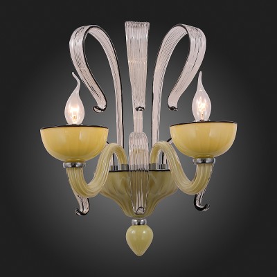 Светильник настенный бра St luce SL758.091.02 Светильник настенный бра St luce SL758.091.02Современные<br>Если Вы настроены купить светильник модели SL75809102, то обратите внимание: Главный аргумент люстр коллекции Smooth - воплощение нежности и элегантности. Мягкие изогнутые формы, соединенные в центральной чаше, и плафоны, смотрящие вверх, делают дизайн светильника легким и воздушным. Цоколи обрамлены тонкими стеклянными плафонами . Но, главное достоинство этих моделей-жизнеутверждающий уютный цвет дизайнерского стекла.Люстра ручной работы заслуживает высшей похвалы и восхищения.<br><br>Тип лампы: Накаливания / энергосбережения / светодиодная<br>Тип цоколя: E14<br>Количество ламп: 2<br>Ширина, мм: 400<br>MAX мощность ламп, Вт: 40<br>Расстояние от стены, мм: 220<br>Высота, мм: 400