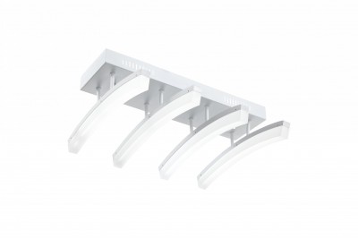 Светильник St luce SL780.502.04 Светильник St luce SL780.502.04Потолочные<br>Касаемо коллекции модели St luce SL780.502.04 хотелось бы отметить основные моменты: Люстра Cordo сочетает плавность линий и оригинальный технологичный дизайн. Это позволяет ей стать декоративным акцентом в интерьерах в стиле хай-тек, модерн или минимализм. Основание светильника выполнено из металла белого цвета. Источники света LED декорированы акриловыми плафонами, мягко рассеивающими свет.<br><br>Установка на натяжной потолок: Да<br>S освещ. до, м2: 16<br>Крепление: Планка<br>Цветовая t, К: CW - холодный белый 4000 К<br>Тип лампы: LED - светодиодная<br>Тип цоколя: LED<br>Количество ламп: 4<br>Ширина, мм: 420<br>MAX мощность ламп, Вт: 40<br>Длина, мм: 520<br>Высота, мм: 150<br>Поверхность арматуры: матовая<br>Цвет арматуры: белый