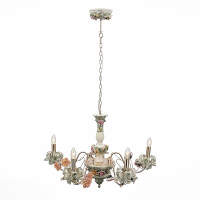 Светильник St Luce SL791.703.05 Светильник St Luce SL791.703.05Подвесные<br>Если Вы настроены купить светильник модели SL79170305, то обратите внимание: Подвесная люстра коллекции Sultato - это воплощение стиля и изысканности. Глянцевая поверхность металла золотистого оттенка замечательно сочетается с оригинальными керамическими элементами плафонов. Такой элегантный дизайн люстры будет смотреться весьма уместно в интерьере классического стиля или стиля модерн. Благодаря продуманной конструкции модели Sultato наполнят светом зал, холл, спальню с высокими потолками. Эффектная , роскошная люстра сделает пространство интересней и уютней,создаст ощущение комфорта и гармонии.<br><br>Установка на натяжной потолок: Да<br>S освещ. до, м2: 10<br>Тип цоколя: E14<br>Количество ламп: 5<br>MAX мощность ламп, Вт: 40<br>Диаметр, мм мм: 760<br>Высота, мм: 650 - 1300