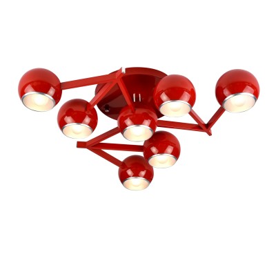 Светильник потолочный St luce SL853.602.07 Светильник потолочный St luce SL853.602.07Потолочные<br>Касаемо коллекции модели St luce SL853.602.07 хотелось бы отметить основные моменты: Оригинальные, яркие люстры серии Rottura станут акцентом интерьера в стиле модерн, поп-арт или футуризм. Плафоны и основания светильников изготовлены из металла и представлены в 4-х цветах: белый, черный, красный, хром.<br><br>Установка на натяжной потолок: Ограничено<br>S освещ. до, м2: 18<br>Крепление: Планка<br>Тип лампы: накаливания / энергосбережения / LED-светодиодная<br>Тип цоколя: E14<br>Количество ламп: 7<br>Ширина, мм: 600<br>MAX мощность ламп, Вт: 40<br>Длина, мм: 600<br>Высота, мм: 120<br>Поверхность арматуры: глянцевая<br>Цвет арматуры: красный