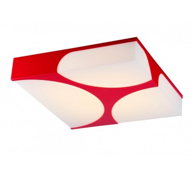 Светильник потолочный St luce SL863.602.01 Светильник потолочный St luce SL863.602.01Потолочные<br>Касаемо коллекции модели St luce SL863.602.01 хотелось бы отметить основные моменты: Люстры коллекции Revista отличает сдержаность геометрических форм и в то же время яркость цветовых сочетаний. Эти светильники дополнят современную обстановку, в которой есть элементы, присущие урбанизированной цивилизации. Основания люстр выполнено из металла, окрашенного в трех вариантах цвета. Округлые вырезы, через которые проходит мягкий свет, закрыты матовым акрилом. Источник света - LED<br><br>S освещ. до, м2: 1<br>Крепление: планка<br>Цветовая t, К: CW - холодный белый 4000 К<br>Тип лампы: LED - светодиодная<br>Тип цоколя: LED<br>Количество ламп: 1<br>Ширина, мм: 500<br>MAX мощность ламп, Вт: 40<br>Длина, мм: 500<br>Высота, мм: 120<br>Поверхность арматуры: матовая<br>Цвет арматуры: красный