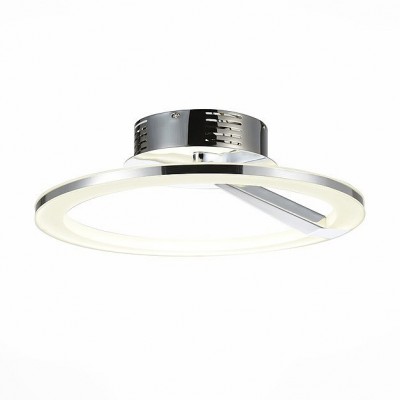 Светильник St Luce SL868.512.01 Светильник St Luce SL868.512.01Потолочные<br>Если Вы настроены купить светильник модели SL86851201, то обратите внимание: Для ценителей простых форм, строгих линий и сдержанных тонов коллекция Corona станет настоящим открытием. Элегантный минимализм, характерный для современных дизайнерских решений, способен украсить даже классический интерьер. В центре композиции – кольцо, выполненное из металла, единственным украшением которого является сочетание матовых и глянцевых поверхностей. Открытый плафон позволяет свету рассеиваться по большой площади, а форма люстры помогает визуально расширить пространство.<br><br>Установка на натяжной потолок: Да<br>S освещ. до, м2: 14<br>Цветовая t, К: 4000<br>Тип лампы: LED<br>Тип цоколя: LED<br>MAX мощность ламп, Вт: 34<br>Диаметр, мм мм: 480<br>Высота, мм: 125