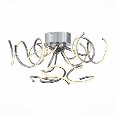Светильник St Luce SL904.102.09 Светильник St Luce SL904.102.09Потолочные<br>Если Вы настроены купить светильник модели SL90410209, то обратите внимание: Плавные линии, мягкие изгибы, неожиданные формы - это то, что делает коллекцию светильников Erto модной, яркой и футуристичной. Люстры из этой серии несомненно станут главным украшением интерьера, притягивающим внимание посетителей, настоящим арт-обьектом под потолком. <br>Светильники Erto подходят для больших площадей. Они объемны и в то же время легки, воздушны и элегантны. Светодиодная лента, расположенная под акриловым рассеивателем, распространяет ровный , мягкий свет без бликов и теней. Металлическое основание белого матового цвета.<br><br>Установка на натяжной потолок: Да<br>S освещ. до, м2: 27<br>Тип лампы: LED<br>Тип цоколя: E27<br>Количество ламп: 9<br>MAX мощность ламп, Вт: 60<br>Диаметр, мм мм: 1000<br>Высота, мм: 300