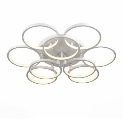 Светильник St luce SL904.512.09 Светильник St luce SL904.512.09Потолочные<br>Если Вы настроены купить светильник модели SL90451209, то обратите внимание: Плавные линии, мягкие изгибы, неожиданные формы - это то, что делает коллекцию светильников Erto модной, яркой и футуристичной. Люстры из этой серии несомненно станут главным украшением интерьера, притягивающим внимание посетителей, настоящим арт-обьектом под потолком. <br>Светильники Erto подходят для больших площадей. Они объемны и в то же время легки, воздушны и элегантны. Светодиодная лента, расположенная под акриловым рассеивателем, распространяет ровный , мягкий свет без бликов и теней. Металлическое основание белого матового цвета.<br><br>Установка на натяжной потолок: Да<br>S освещ. до, м2: 45<br>Цветовая t, К: 3500<br>Тип лампы: LED<br>Тип цоколя: LED<br>MAX мощность ламп, Вт: 113<br>Диаметр, мм мм: 800<br>Высота, мм: 220
