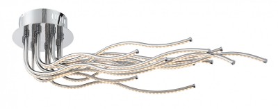 Светильник St luce SL905.152.12 Светильник St luce SL905.152.12Потолочные<br>Касаемо коллекции модели St luce SL905.152.12 хотелось бы отметить основные моменты: Люстры серии Exclu разработаны дизайнерами для ценителей современных инноваций в интерьере. Они станут изысканным акцентом и в помещении в стиле модерн, и в стиле техно. Основание и лучи разных форм выполнены из хромированного металла. Источники света - LED, декорированы акриловыми плафонамиполосками.<br><br>Установка на натяжной потолок: Да<br>S освещ. до, м2: 24<br>Крепление: Планка<br>Цветовая t, К: CW - холодный белый 4000 К<br>Тип лампы: LED - светодиодная<br>Тип цоколя: LED<br>Количество ламп: 12<br>Ширина, мм: 370<br>MAX мощность ламп, Вт: 60<br>Длина, мм: 800<br>Высота, мм: 200<br>Поверхность арматуры: глянцевая<br>Цвет арматуры: серебристый
