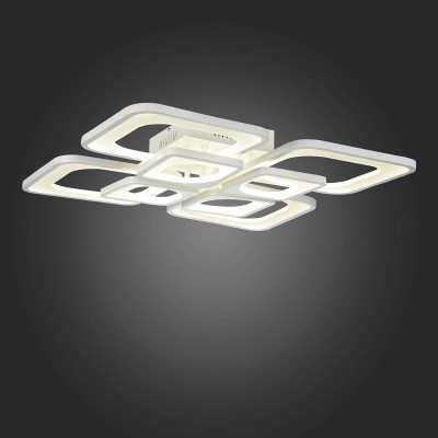 Светильник St Luce SL907.502.08 Светильник St Luce SL907.502.08Потолочные<br>Если Вы настроены купить светильник модели SL90750208, то обратите внимание: Светильники Ligva- это яркая современная коллекция для дома и офиса. В её основе простая геометрия, мягкие линии, скруглённые углы - все строго, без декоративных излишеств. Сочетание белого акрила рассеивателя с белым матовым металлическим основанием создает визуальный эффект движения, придавая динамику всему пространству комнаты. Помещение с люстрами из коллекции Ligva выглядит свежо, оригинально и стильно. В светильниках используется светодиодная лента, благодаря чему достигается эффект простоты и безупречности света - нет теней и бликов, вся площадь освещена равномерно.<br><br>Установка на натяжной потолок: Да<br>S освещ. до, м2: 66<br>Цветовая t, К: 3000<br>Тип лампы: LED<br>Тип цоколя: LED<br>Ширина, мм: 670<br>MAX мощность ламп, Вт: 165<br>Длина, мм: 670<br>Высота, мм: 166<br>Цвет арматуры: белый