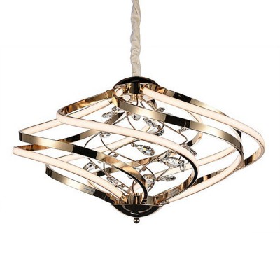 Люстра подвесная St luce SL924.203.08 Люстра подвесная St luce SL924.203.08Подвесные<br>Если Вы настроены купить светильник модели SL92420308, то обратите внимание: Затейливые завитки плафонов светильников коллекции Mulinello переливаются металлическим глянцем, которым покрыта их внутренняя сторона. Внешняя сторона завитков выполнна из матового акрила и отлично пропускает свет. Чем не альтернатива классическому представлению о потолочном освещении? Рассеиватели, направленные в разные стороны, обеспечивают равномерный свет по всему пространству помещения. Использование сразу нескольких светильников из серии Mulinello добавит интерьеру роскоши, торжественности и нарядности.<br><br>Установка на натяжной потолок: Да<br>S освещ. до, м2: 18<br>Цветовая t, К: 4000<br>Тип лампы: LED<br>Тип цоколя: LED<br>Количество ламп: 1<br>MAX мощность ламп, Вт: 46<br>Диаметр, мм мм: 590<br>Высота, мм: 440 - 1100