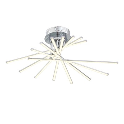 Светильник St Luce SL926.102.08 Светильник St Luce SL926.102.08Потолочные<br>Светильники из коллекции Fasci выполняют не только функцию освещения, но и ,несомненно, являются настоящим произведением искусства . Мiодели Fasci наполняют помещение мягким направленным светом. Щелчок выключателя,- и комната наполняется теплыми лучами, которые дарят атмосферу покоя и уюта. Необычная конфигурация светильников Fasci впечатляет и восхищает. Их присутствие будет весьма кстати в спальне для создания романтической обстановки или в гостиной. Такой светильник понравится детям, которые любят все необычное и фантастическое.<br><br>Установка на натяжной потолок: Да<br>S освещ. до, м2: 41<br>Крепление: Планка<br>Цветовая t, К: 4000<br>Тип лампы: LED<br>Тип цоколя: LED<br>Ширина, мм: 610<br>MAX мощность ламп, Вт: 116<br>Длина, мм: 780<br>Высота, мм: 220<br>Цвет арматуры: серебристый