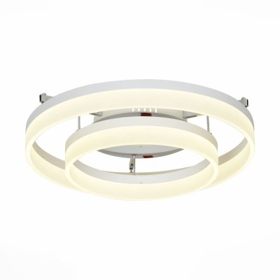 Светильник потолочный St luce SL928.502.02 Светильник потолочный St luce SL928.502.02Потолочные<br>Если Вы настроены купить светильник модели SL92850202, то обратите внимание: Элегантный минимализм для интерьеров в индустриальном стиле – коллекция светильников Collare . Эти модели подойдут как для освещения квартиры, так и для общественных помещений. Центральным элементом дизайна светильника является идеально выверенная форма кольца, выполненного из матового акрила. Все просто и элегантно. Глянцевое хромированное основание в полной мере отражает требования современности – металлический блеск ,выглядит роскошно, помогает создать уникальный эффект игры света и теней .<br><br>Установка на натяжной потолок: Да<br>S освещ. до, м2: 1<br>Крепление: Планка<br>Цветовая t, К: CW - холодный белый 4000 К<br>Тип лампы: LED - светодиодная<br>Тип цоколя: LED<br>Количество ламп: 1<br>MAX мощность ламп, Вт: 60<br>Диаметр, мм мм: 600<br>Высота, мм: 270<br>Поверхность арматуры: глянцевая<br>Оттенок (цвет): белый<br>Цвет арматуры: серебристый