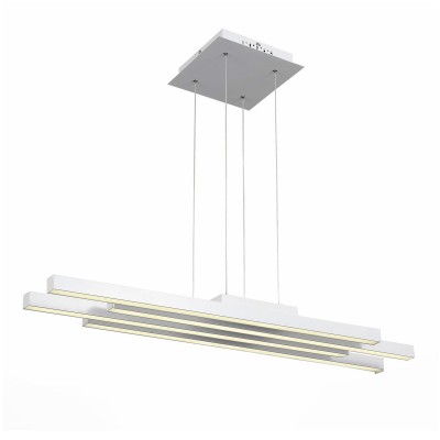 Светильник St Luce SL933.503.04 Светильник St Luce SL933.503.04Светодиодные<br>Если Вы настроены купить светильник модели SL93350304, то обратите внимание: Лаконичный минималистический дизайн превращает светильники коллекции Samento в идеальное украшение современного интерьера. Металлическое основание соединяется со столь же строгим по форме и стилю плафоном. Он выполнен из металла двух оттенков - черный и цвет алюминия, каждый из которых обладает своими дизайнерскими достоинствами. В качестве источников света выступают светодиодные лампы, декорированные вставкой из матового акрила. Необычные светильники, входящие в коллекцию Samento, прекрасно подойдут для городских апартаментов и офисов, в интерьере которых отразился минимализм стилей баухаус, техно, лофт или хай-тек.<br><br>Цветовая t, К: 4000<br>Тип лампы: LED<br>Тип цоколя: LED<br>Количество ламп: 4<br>Ширина, мм: 210<br>MAX мощность ламп, Вт: 20<br>Длина, мм: 950<br>Высота, мм: 53 - 1100
