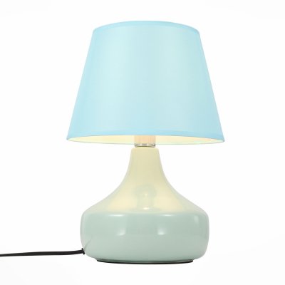 SL969.804.01 Настольная лампа ST Luce Бирюзовый/Бирюзовый E14 1*40W (из 2-х коробок) SL969.804.01 Настольная лампа ST Luce Бирюзовый/Бирюзовый E14 1*40W (из 2-х коробок)Ожидается<br>Если Вы настроены купить светильник модели SL96980401, то обратите внимание: Настольные лампы коллекции Tabella подобраны с целью разнообразить интерьер, привнести в него дополнительные акценты, сделать более уютным. Текстильные абажуры и керамические основания имеют естественные природные оттенки, которые идеально сочетаются с большинством интерьерных стилей.<br>