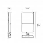 Уличный светильник Artemide T418423N00 Sostituto