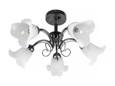 Люстра потолочная Toplight TL3490X-05BC Magdalene Люстра потолочная Toplight TL3490X-05BC MagdaleneПотолочные<br>Люстра потолочная TOPLIGHT серия Magdalene артикул TL3490X-05BC, черный хром, E14, 5x40 в идеале использовать со светодиодными лампами, которые помимо энергосбережения, помогут сохранить долгий срок службы светильника за счет незначительного нагрева ламп.<br><br>S освещ. до, м2: 10<br>Тип товара: Люстра потолочная<br>Тип цоколя: E14<br>Количество ламп: 5<br>MAX мощность ламп, Вт: 40<br>Диаметр, мм мм: 600<br>Высота, мм: 280<br>Цвет арматуры: черный