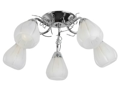 Люстра потолочная Toplight TL3640X-05CH Alexia Люстра потолочная Toplight TL3640X-05CH AlexiaПотолочные<br>Люстра потолочная TOPLIGHT серия Alexia артикул TL3640X-05CH, хром, E14, 5x60 в идеале использовать со светодиодными лампами, которые помимо энергосбережения, помогут сохранить долгий срок службы светильника за счет незначительного нагрева ламп.<br><br>S освещ. до, м2: 15<br>Тип товара: Люстра потолочная<br>Тип цоколя: E14<br>Количество ламп: 5<br>MAX мощность ламп, Вт: 60<br>Диаметр, мм мм: 540<br>Высота, мм: 210<br>Цвет арматуры: серебристый