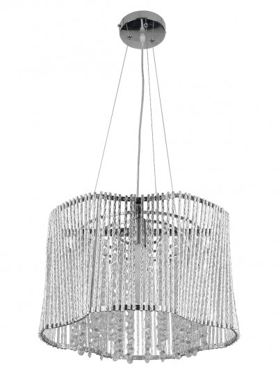 Люстра подвесная Toplight TL4090D-05CH Debora Люстра подвесная Toplight TL4090D-05CH DeboraПодвесные<br>Люстра подвесная TOPLIGHT серия Debora артикул TL4090D-05CH, хром, E14, 5x60 в идеале использовать со светодиодными лампами, которые помимо энергосбережения, помогут сохранить долгий срок службы светильника за счет незначительного нагрева ламп.<br><br>S освещ. до, м2: 15<br>Тип цоколя: E14<br>Количество ламп: 5<br>MAX мощность ламп, Вт: 60<br>Диаметр, мм мм: 410<br>Высота, мм: 1130<br>Цвет арматуры: серебристый