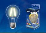 Лампа светодиодная Uniel LED-A60-7W/WW/E27/CL/MB GLM10TR