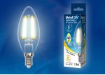 Лампа светодиодная Uniel LED-C35-5W/WW/E14/CL/DIM GLA01TR