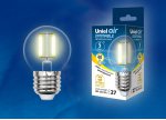 Лампа светодиодная Uniel LED-G45-5W/WW/E27/CL/DIM GLA01TR