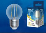Лампа светодиодная Uniel LED-G45-9W/3000K/E27/CL/DIM GLA01TR