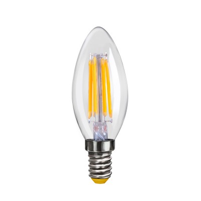 Светодиодная лампа Voltega VG10-C1E14warm4W-F Светодиодная лампа Voltega VG10-C1E14warm4W-FВ виде свечи<br>Дизайнеры рекомендуют покупать для домашнего освещениялампу светодиодную Свеча, Ваттность 4W, Цоколь Е14, Цветовая температура 2800К, VG10-C1E14warm4W-F ведь она не только эстетически акуратно выглядит, но и выдает достаточно высокий КПД светового потока!<br><br>Тип лампы: LED - светодиодная<br>Тип цоколя: E14<br>Диаметр, мм мм: 35<br>Высота, мм: 95