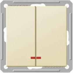 Выключатель Wessen 59 с/у без рамки 2КЛ.С индик. (250В, 16АХ) слоновая кость (VS516-251-2-86) Выключатель Wessen 59 с/у без рамки 2КЛ.С индик. (250В, 16АХ) слоновая кость (VS516-251-2-86)Слоновая кость<br><br><br>Тип товара: Выключатель<br>Оттенок (цвет): бежевый